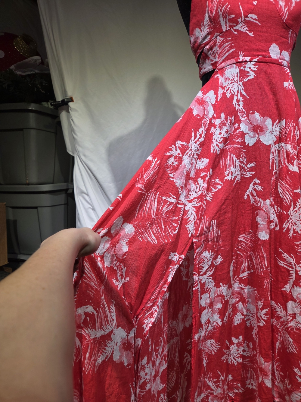 Free People Red Floral Maxi Dress - Picture 4 of 14